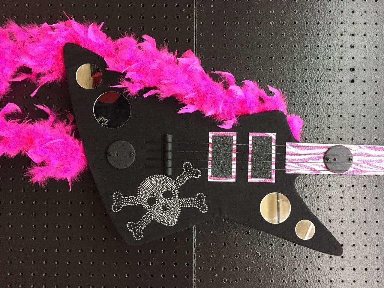 Custom McFly "Punk Rock Princess" Guitar Hanger-Wall-Axe Guitar Hangers