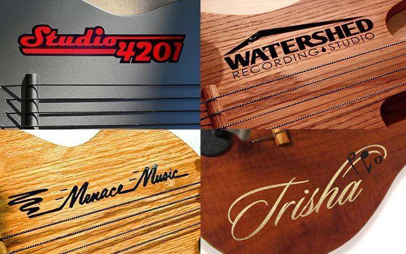 Personalized Vinyl Decal-Wall-Axe Guitar Hangers